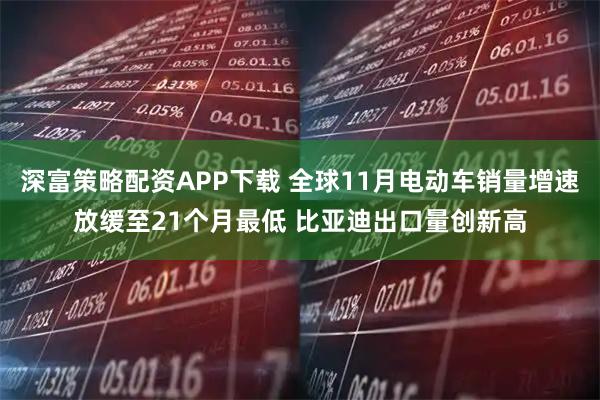深富策略配资APP下载 全球11月电动车销量增速放缓至21个月最低 比亚迪出口量创新高
