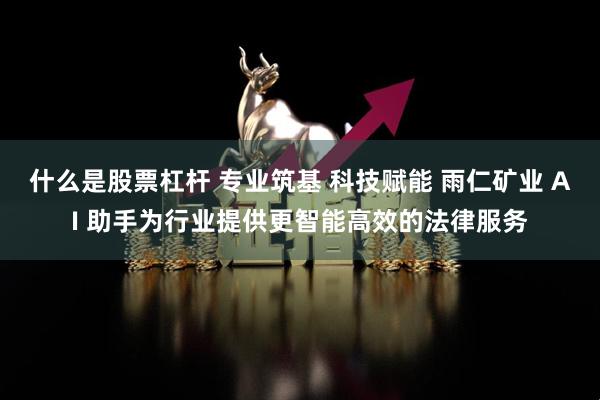 什么是股票杠杆 专业筑基 科技赋能 雨仁矿业 AI 助手为行业提供更智能高效的法律服务